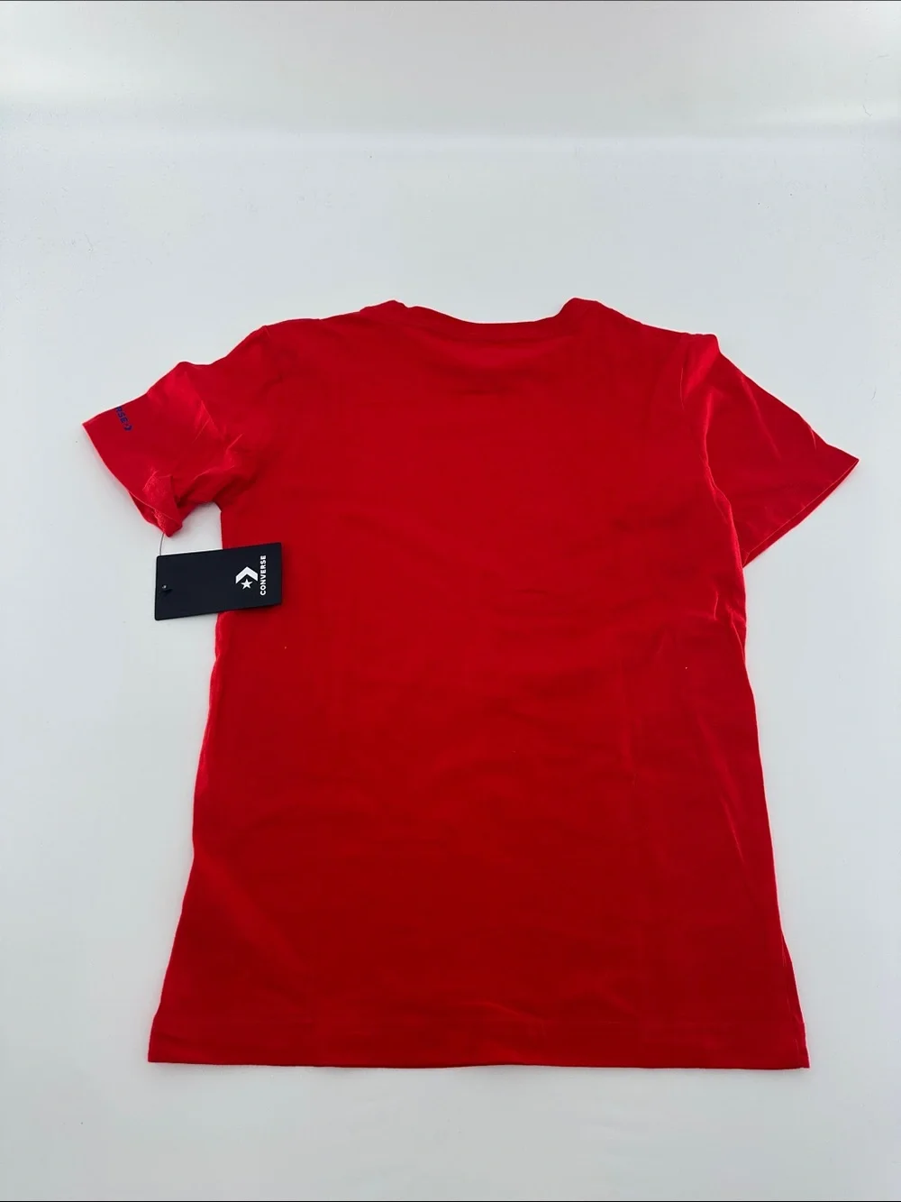 Converse Red Tee with Blue Star All Star Graphic
